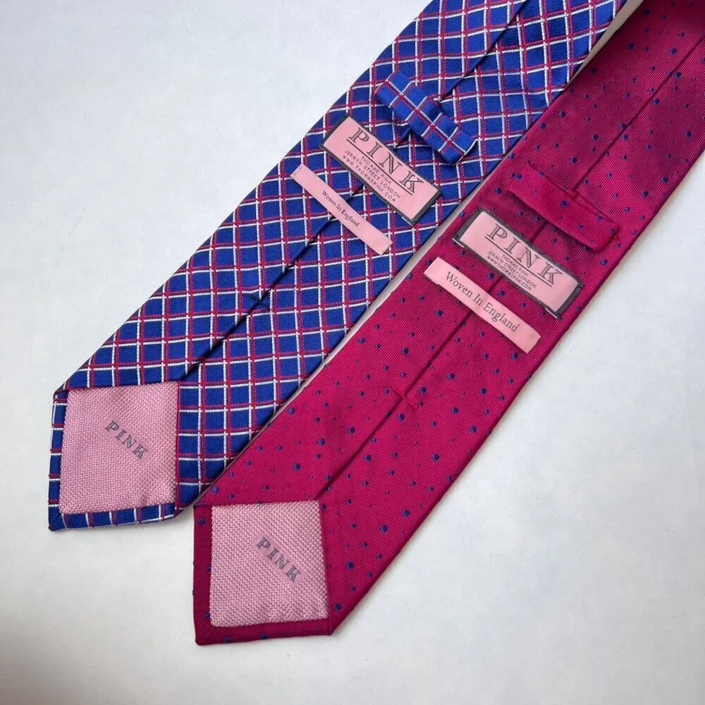 Thomas Pink London 100% Silk Tie Bundle – Woven in England